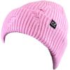 imageCC Unisex Plain Cuff Skull Cap Winter Knit Beanie HatDistressed Pink