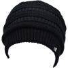imageCC Winter Oversized Beanie Hat with Fuzzy Lining  Thick Knit Thermal Beanie for Cold Weather Soft Warm Fleece Lined CapBlack