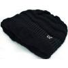 imageCC Winter Oversized Beanie Hat with Fuzzy Lining  Thick Knit Thermal Beanie for Cold Weather Soft Warm Fleece Lined CapBlack