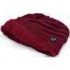 imageCC Winter Oversized Beanie Hat with Fuzzy Lining  Thick Knit Thermal Beanie for Cold Weather Soft Warm Fleece Lined CapBurgundy