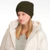 imageCC Winter Oversized Beanie Hat with Fuzzy Lining  Thick Knit Thermal Beanie for Cold Weather Soft Warm Fleece Lined CapDark Green