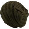 imageCC Winter Oversized Beanie Hat with Fuzzy Lining  Thick Knit Thermal Beanie for Cold Weather Soft Warm Fleece Lined CapDark Green