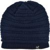 imageCC Winter Oversized Beanie Hat with Fuzzy Lining  Thick Knit Thermal Beanie for Cold Weather Soft Warm Fleece Lined CapNavy Blue