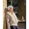 imageCC Winter Oversized Beanie Hat with Fuzzy Lining  Thick Knit Thermal Beanie for Cold Weather Soft Warm Fleece Lined CapWhite