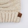imageCC Hat100 Oversized Baggy Slouch Thick Warm Cap Hat Skully Cable Knit BeanieBeige Chenille