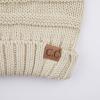 imageCC Hat100 Oversized Baggy Slouch Thick Warm Cap Hat Skully Cable Knit BeanieBeige Solid