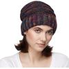 imageCC Hat100 Oversized Baggy Slouch Thick Warm Cap Hat Skully Cable Knit BeanieBlack Multi
