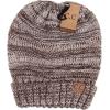 imageCC Hat100 Oversized Baggy Slouch Thick Warm Cap Hat Skully Cable Knit BeanieBrown