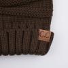 imageCC Hat100 Oversized Baggy Slouch Thick Warm Cap Hat Skully Cable Knit BeanieBrown Solid