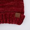 imageCC Hat100 Oversized Baggy Slouch Thick Warm Cap Hat Skully Cable Knit BeanieBurgundy Chenille