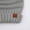 imageCC Hat100 Oversized Baggy Slouch Thick Warm Cap Hat Skully Cable Knit BeanieNaturalgrey