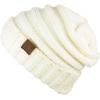 imageCC Womens Chenille Oversized Baggy Soft Warm Thick Knit Beanie Cap HatIvory