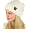 imageCC Womens Chenille Oversized Baggy Soft Warm Thick Knit Beanie Cap HatIvory