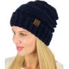 imageCC Womens Chenille Oversized Baggy Soft Warm Thick Knit Beanie Cap HatNavy
