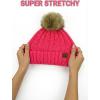 imageCC Beanie Womens Cozy Chenille Pom Hat  Warm Fashionable Soft Touch Winter BeanieDark Olive Green