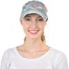 imageCC Ponycap Messy High Bun Ponytail Adjustable Mesh Trucker Baseball Cap HatCamo Mint