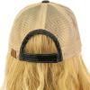 imageCC Ponycap Messy High Bun Ponytail Adjustable Mesh Trucker Baseball Cap HatCamouflage Black