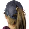 imageCC Ponycap Messy High Bun Ponytail Adjustable Mesh Trucker Baseball Cap HatCharcoal