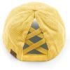 imageCC Ponycap Messy High Bun Ponytail Adjustable Mesh Trucker Baseball Cap HatCorduroyhoney Mustard