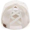 imageCC Ponycap Messy High Bun Ponytail Adjustable Mesh Trucker Baseball Cap HatCotton Eyelet  Beige