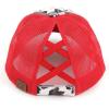imageCC Ponycap Messy High Bun Ponytail Adjustable Mesh Trucker Baseball Cap HatCow Print  Red