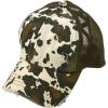 imageCC Ponycap Messy High Bun Ponytail Adjustable Mesh Trucker Baseball Cap HatCriss Cross Cow Brown