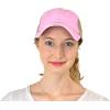 imageCC Ponycap Messy High Bun Ponytail Adjustable Mesh Trucker Baseball Cap HatCriss Cross Mesh Baby Pink