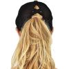 imageCC Ponycap Messy High Bun Ponytail Adjustable Mesh Trucker Baseball Cap HatCriss Cross Mesh Black
