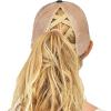 imageCC Ponycap Messy High Bun Ponytail Adjustable Mesh Trucker Baseball Cap HatCriss Cross Mesh BlackBeige