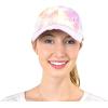 imageCC Ponycap Messy High Bun Ponytail Adjustable Mesh Trucker Baseball Cap HatCriss Cross Mesh Cotton Candy