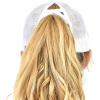 imageCC Ponycap Messy High Bun Ponytail Adjustable Mesh Trucker Baseball Cap HatCriss Cross Mesh Cotton Candy