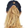 imageCC Ponycap Messy High Bun Ponytail Adjustable Mesh Trucker Baseball Cap HatCriss Cross Mesh Denim