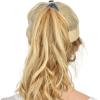 imageCC Ponycap Messy High Bun Ponytail Adjustable Mesh Trucker Baseball Cap HatCriss Cross Mesh Flag Navy