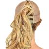 imageCC Ponycap Messy High Bun Ponytail Adjustable Mesh Trucker Baseball Cap HatCriss Cross Mesh Olive