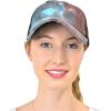 imageCC Ponycap Messy High Bun Ponytail Adjustable Mesh Trucker Baseball Cap HatCriss Cross Mesh Tie Dye Brown