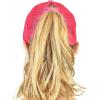 imageCC Ponycap Messy High Bun Ponytail Adjustable Mesh Trucker Baseball Cap HatCriss Cross Mesh Tie Dye Orange