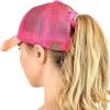 imageCC Ponycap Messy High Bun Ponytail Adjustable Mesh Trucker Baseball Cap HatCriss Cross Mesh Tie Dye Orange