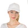 imageCC Ponycap Messy High Bun Ponytail Adjustable Mesh Trucker Baseball Cap HatCriss Cross Mesh White