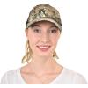 imageCC Ponycap Messy High Bun Ponytail Adjustable Mesh Trucker Baseball Cap HatCriss Cross Outdoor Hunting Mesh Back