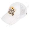 imageCC Ponycap Messy High Bun Ponytail Adjustable Mesh Trucker Baseball Cap HatCriss Cross Patch Bee Happy  White