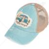 imageCC Ponycap Messy High Bun Ponytail Adjustable Mesh Trucker Baseball Cap HatCriss Cross Patch Happy Camper  Mint