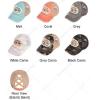 imageCC Ponycap Messy High Bun Ponytail Adjustable Mesh Trucker Baseball Cap HatCriss Cross Patch Happy Camper  Mint