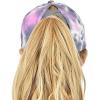 imageCC Ponycap Messy High Bun Ponytail Adjustable Mesh Trucker Baseball Cap HatCriss Cross Tie Dye Gray
