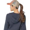 imageCC Ponycap Messy High Bun Ponytail Adjustable Mesh Trucker Baseball Cap HatDenimorange