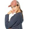 imageCC Ponycap Messy High Bun Ponytail Adjustable Mesh Trucker Baseball Cap HatDenimorange