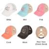 imageCC Ponycap Messy High Bun Ponytail Adjustable Mesh Trucker Baseball Cap HatDistressed Be Kind  Pink