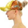 imageCC Ponycap Messy High Bun Ponytail Adjustable Mesh Trucker Baseball Cap HatDistressed Tie Dye Sage