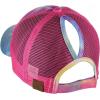 imageCC Ponycap Messy High Bun Ponytail Adjustable Mesh Trucker Baseball Cap HatDye Hot Pink