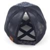 imageCC Ponycap Messy High Bun Ponytail Adjustable Mesh Trucker Baseball Cap HatEyelet Navy