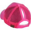imageCC Ponycap Messy High Bun Ponytail Adjustable Mesh Trucker Baseball Cap HatHot Pink